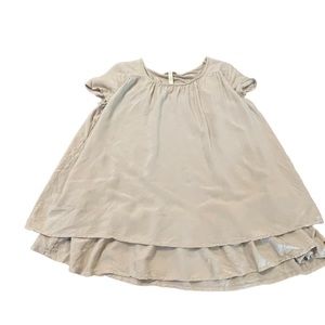 Matilda Jane‎ Womens Make Believe Shadows Top Sz M Beige Flowy Layered Shirt